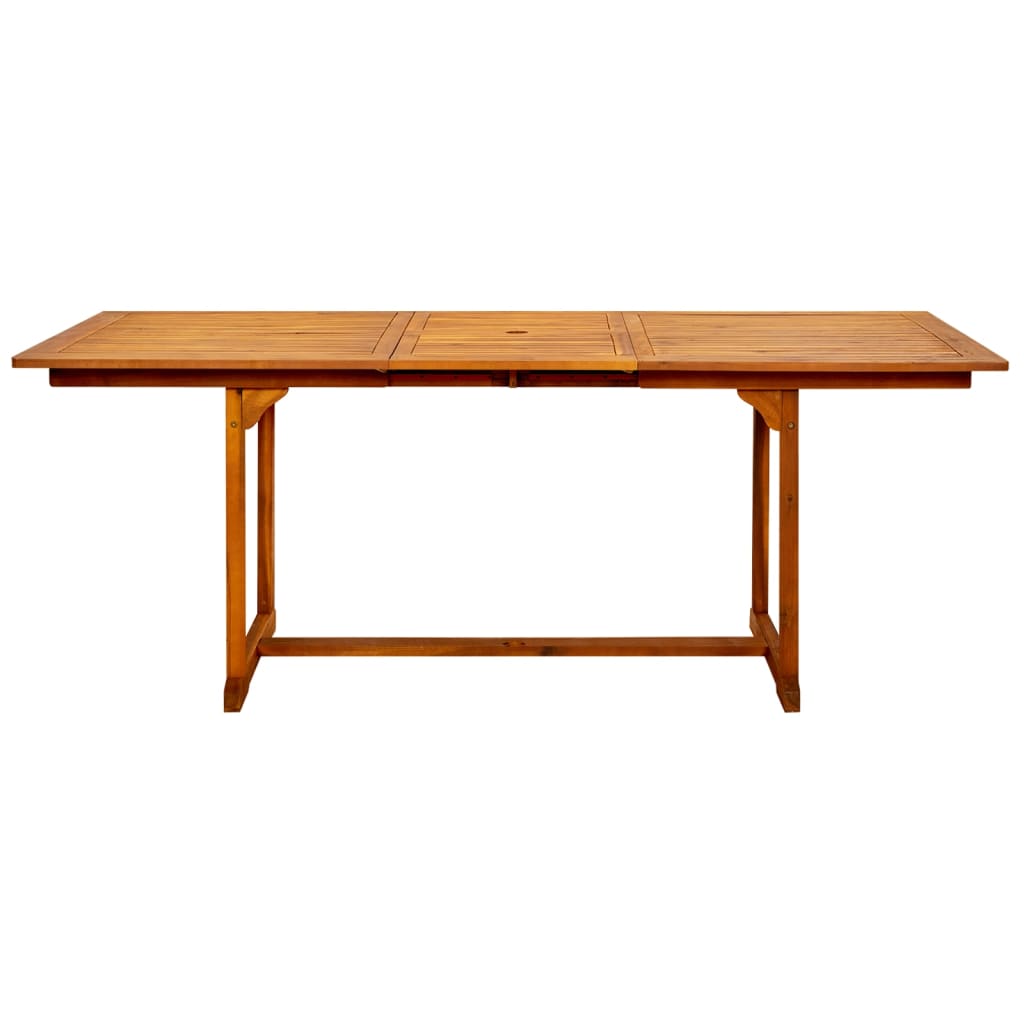 Tavolo da Pranzo per Esterni (150-200)x100x75cm Massello Acacia - homemem39