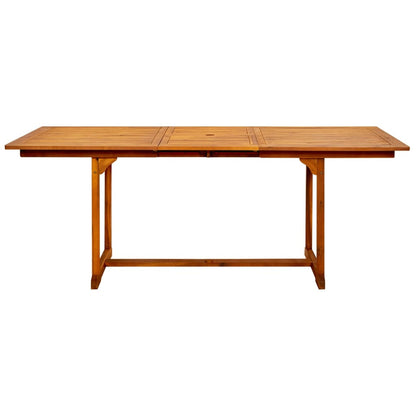 Tavolo da Pranzo per Esterni (150-200)x100x75cm Massello Acacia - homemem39