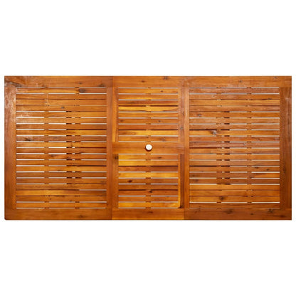 Tavolo da Pranzo per Esterni (150-200)x100x75cm Massello Acacia - homemem39