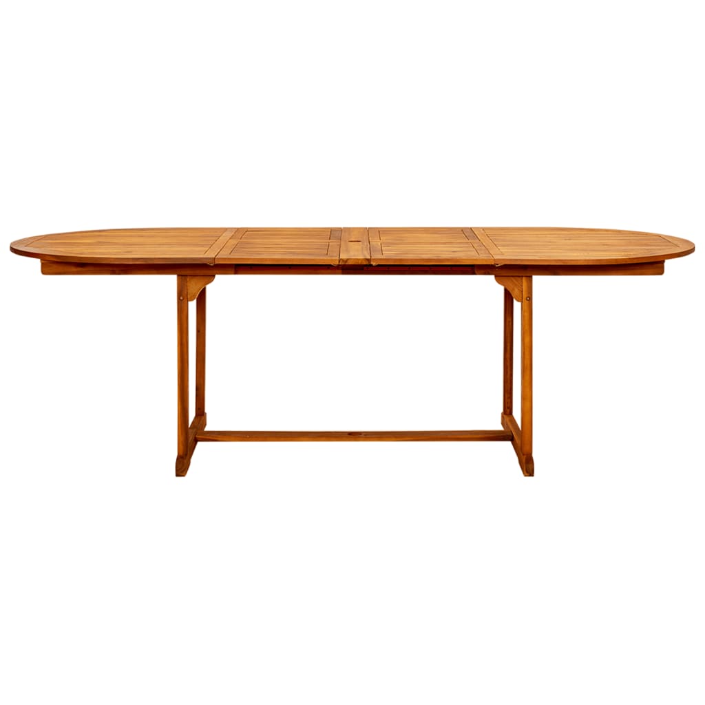 Tavolo da Pranzo per Esterni (160-240)x100x75cm Massello Acacia - homemem39