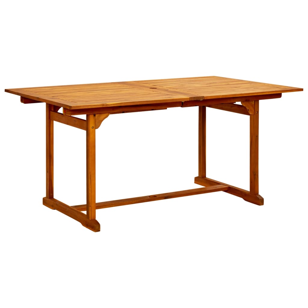Tavolo da Pranzo per Esterni (160-240)x100x75cm Massello Acacia - homemem39
