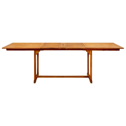 Tavolo da Pranzo per Esterni (160-240)x100x75cm Massello Acacia - homemem39