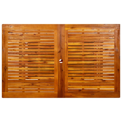 Tavolo da Pranzo per Esterni (160-240)x100x75cm Massello Acacia - homemem39