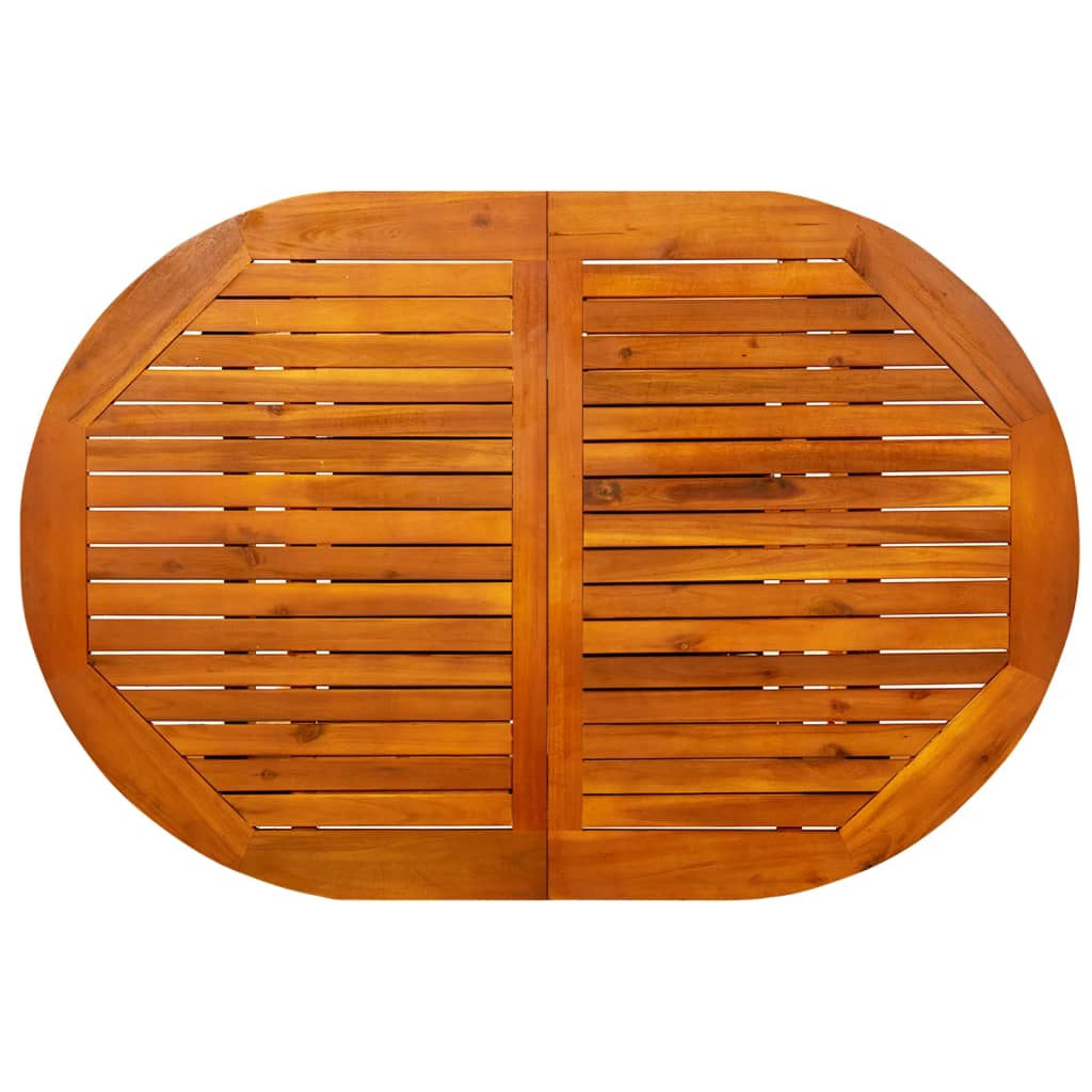 Tavolo da Pranzo per Esterni (120-170)x80x75 cm in Legno Acacia - homemem39