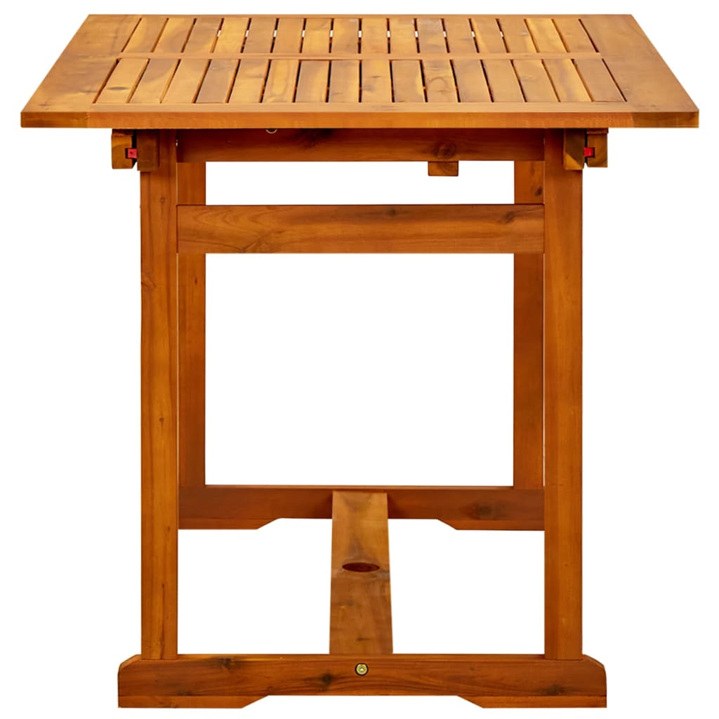 Tavolo da Pranzo per Esterni (120-170)x80x75 cm in Legno Acacia - homemem39