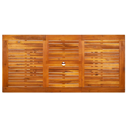 Tavolo da Pranzo per Esterni (120-170)x80x75 cm in Legno Acacia - homemem39