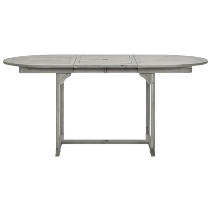 Tavolo da Pranzo per Esterni (120-170)x80x75 cm Massello Acacia - homemem39