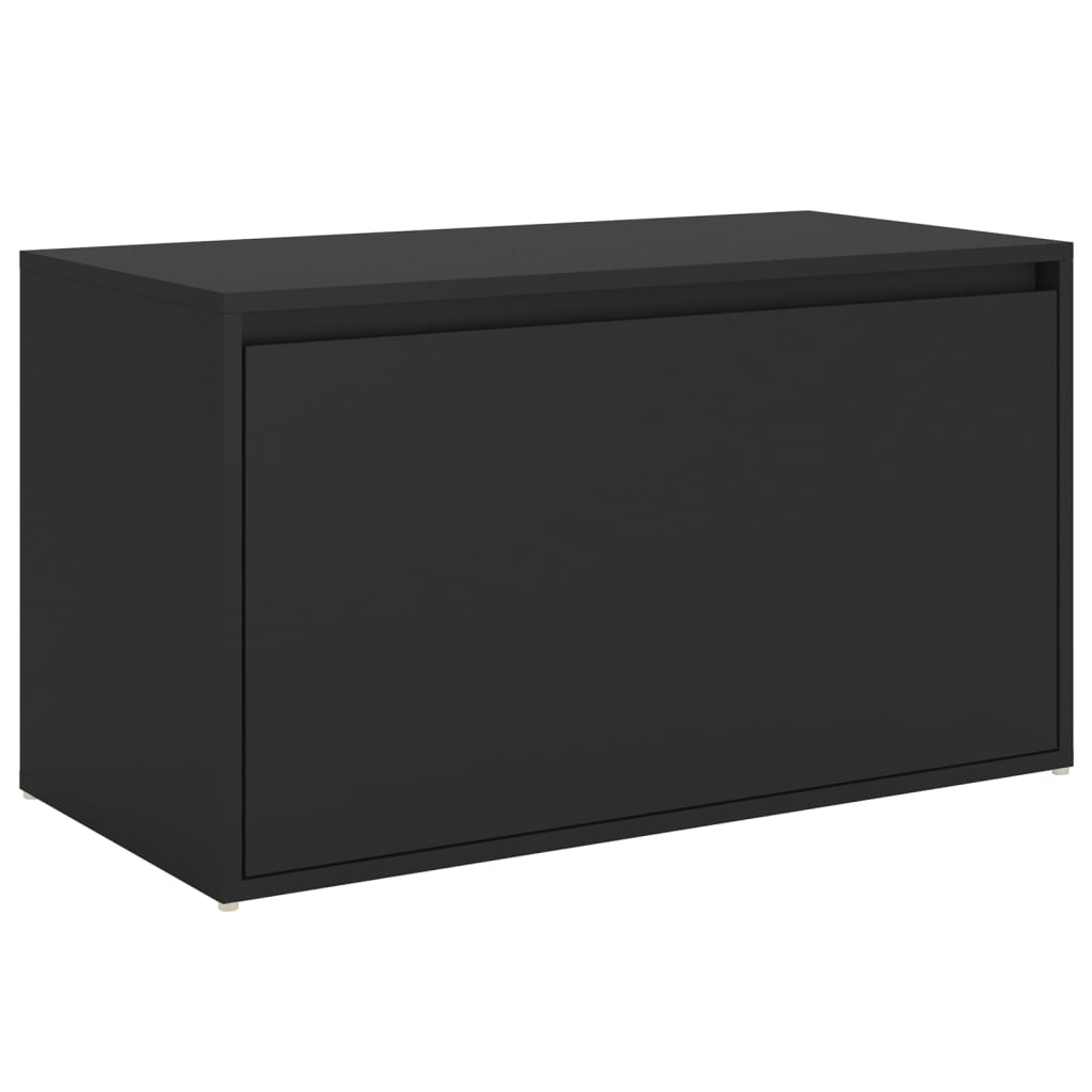 Panca da Ingresso 80x40x45 cm Nera in Truciolato - homemem39