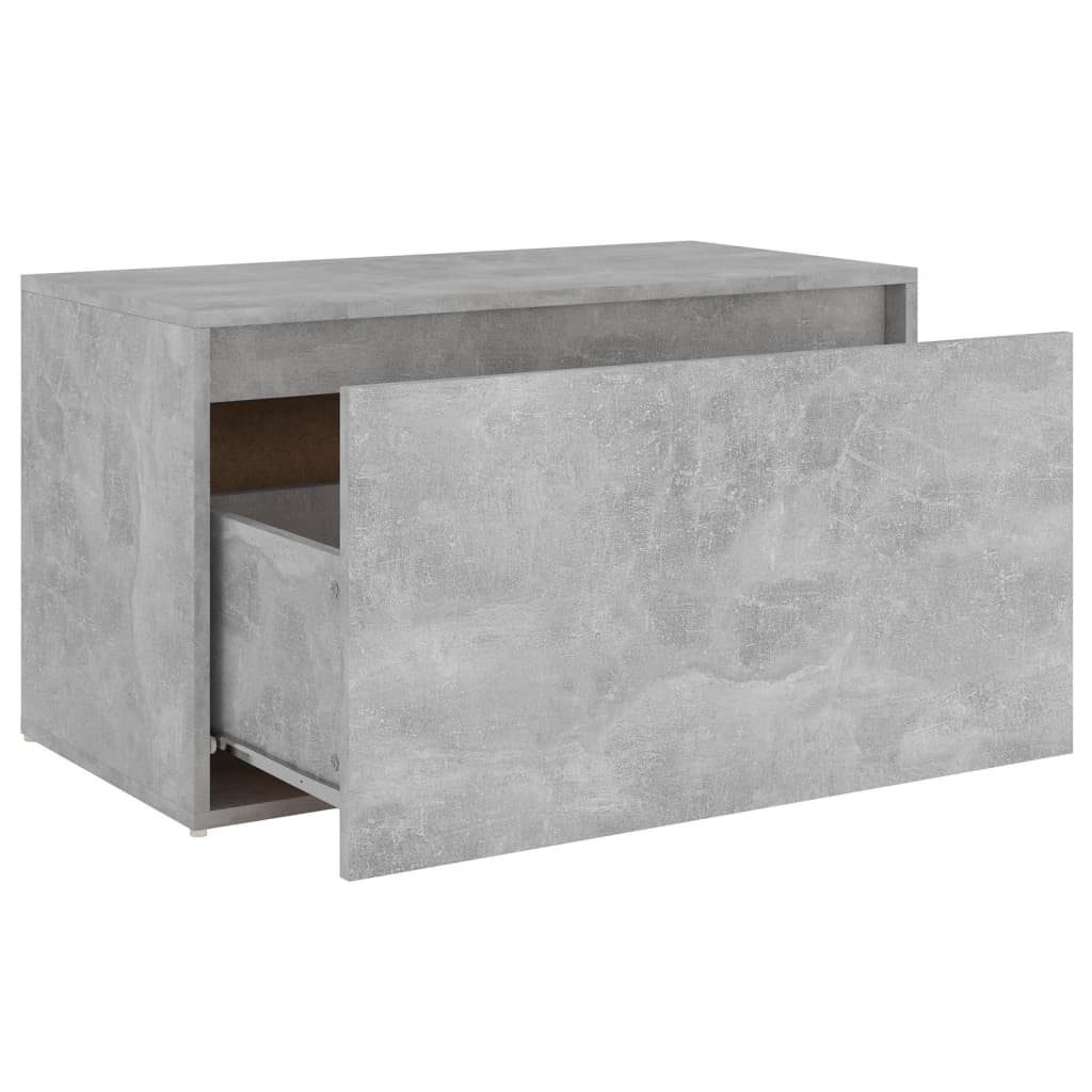 Panca da Ingresso 80x40x45 cm Grigio Cemento in Truciolato - homemem39