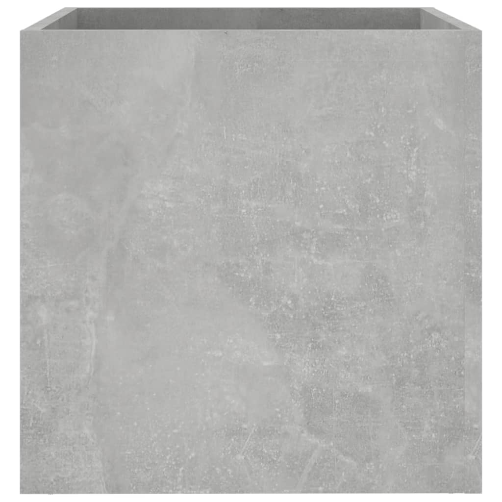 Fioriera Grigio Cemento 40x40x40 cm in Legno Multistrato - homemem39