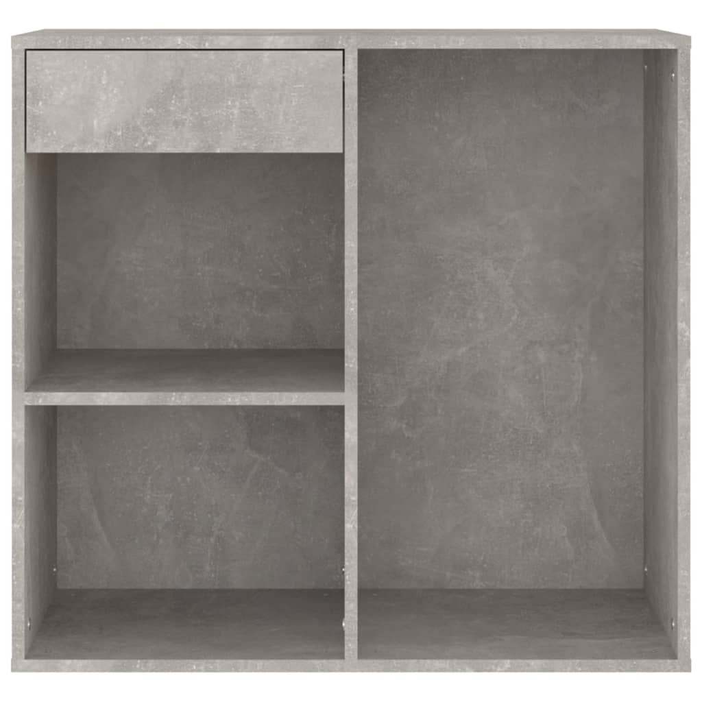 Armadietto per Cosmetici Grigio Cemento 80x40x75 cm in Legno - homemem39