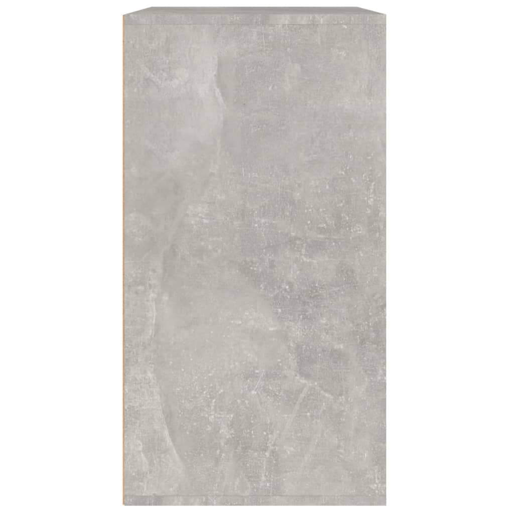 Armadietto per Cosmetici Grigio Cemento 80x40x75 cm in Legno - homemem39