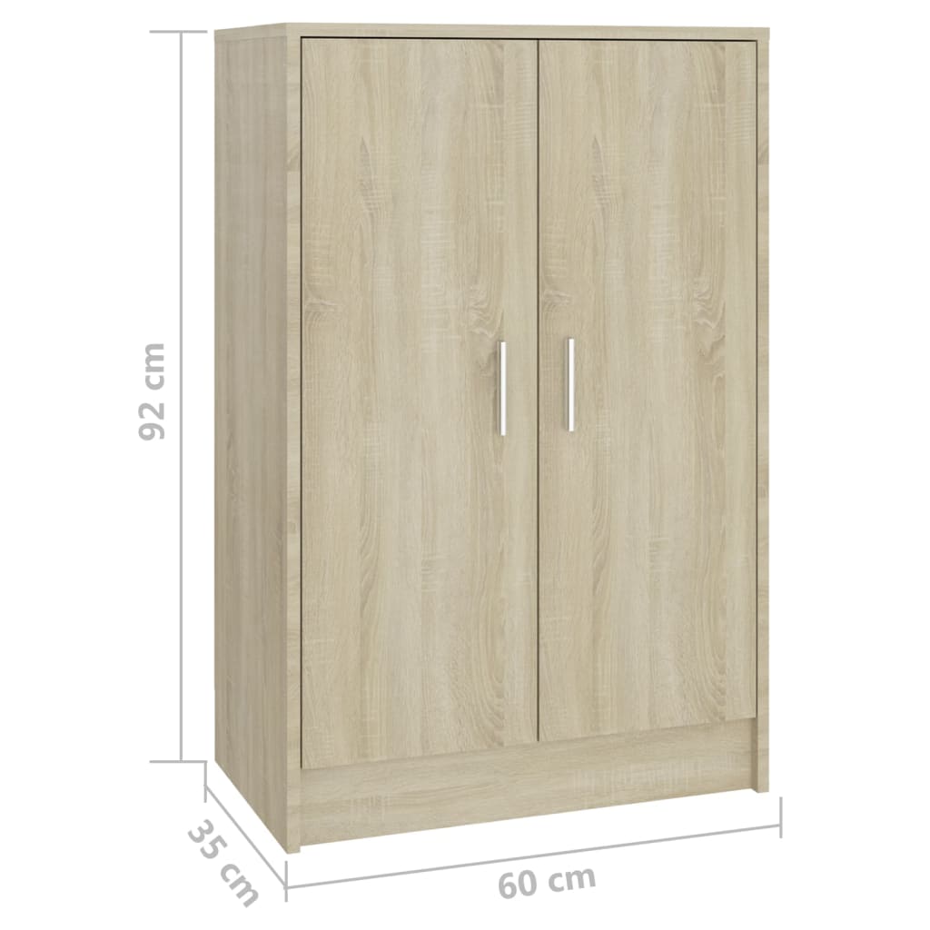 Scarpiera Rovere Sonoma 60x35x92 cm in Truciolato - homemem39