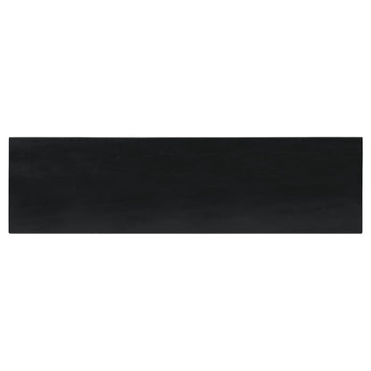 Tavolo Consolle Nero 110x30x75 cm in Legno Massello di Mogano - homemem39