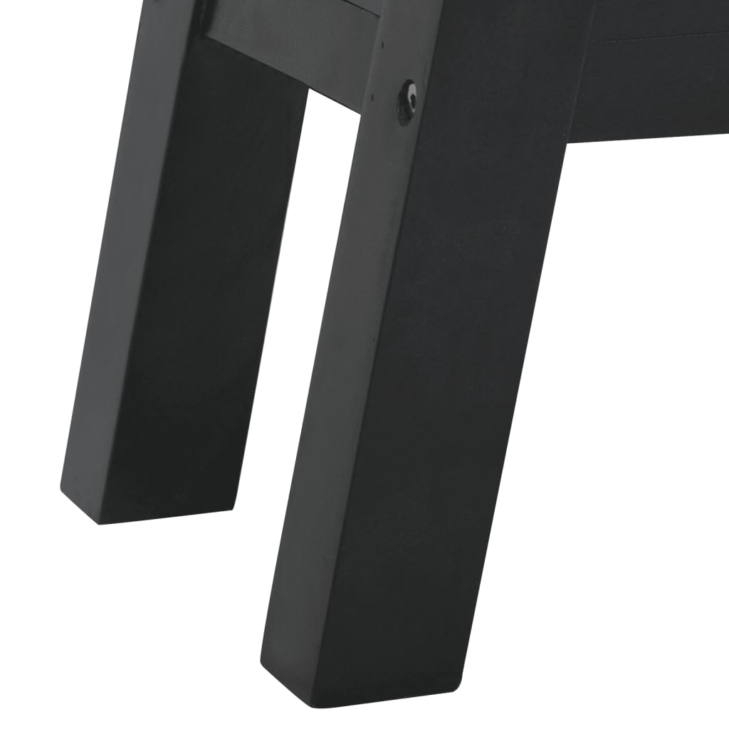 Tavolo Consolle Nero 110x30x75 cm in Legno Massello di Mogano - homemem39