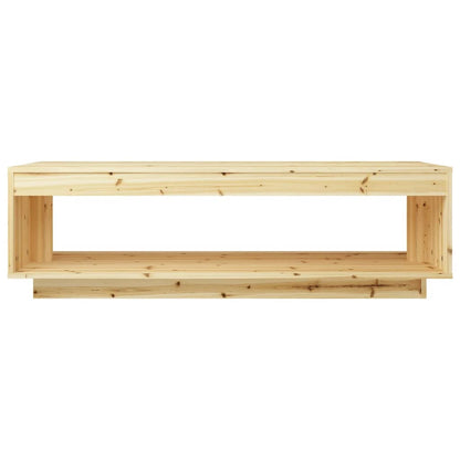 Tavolino da Salotto 110x50x33,5 cm in Legno Massello di Abete - homemem39