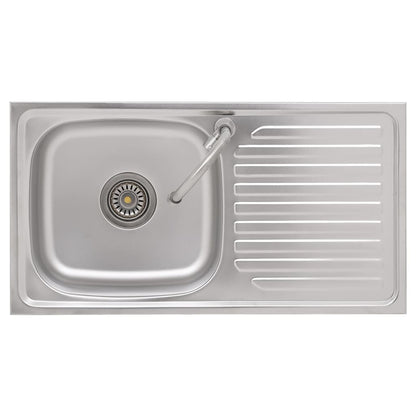 Lavello da Campeggio Vasca Singola con Rubinetto Acciaio Inox - homemem39