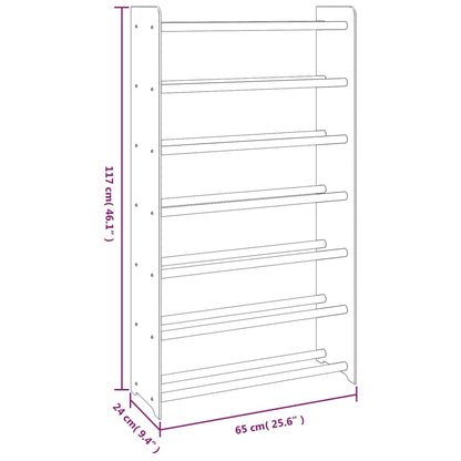 Scarpiera Marrone 65x24x117 cm in Legno Multistrato - homemem39