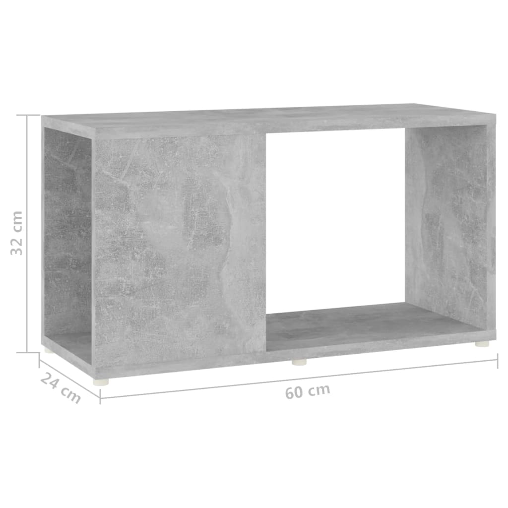 Mobile TV Grigio Cemento 60x24x32 cm in Truciolato - homemem39