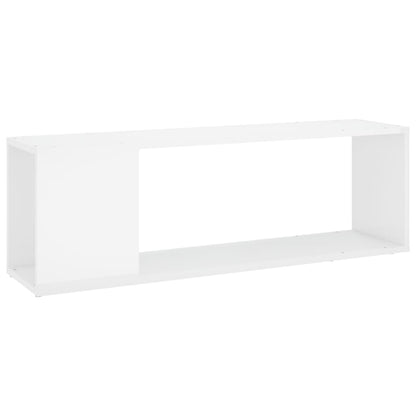 Mobile TV Bianco Lucido 100x24x32 cm in Truciolato - homemem39