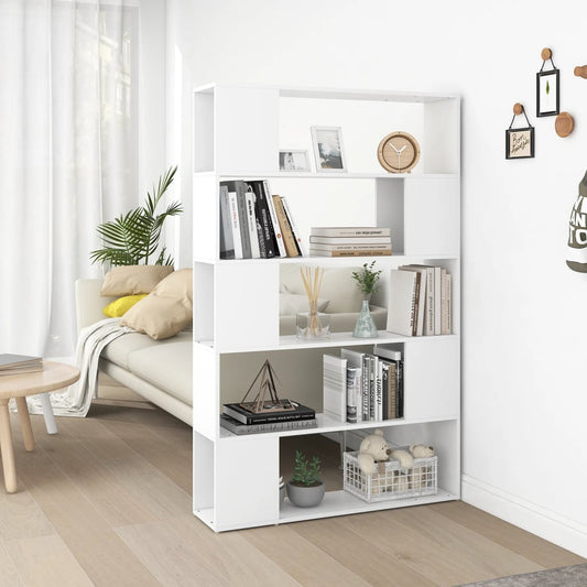 Libreria/Divisorio Bianco 100x24x155 cm in Legno Multistrato - homemem39