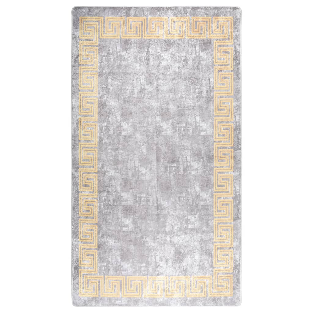 Tappeto Lavabile 190x300 cm Grigio Antiscivolo - homemem39