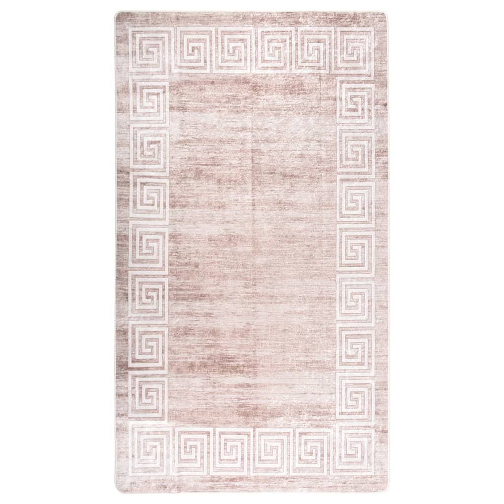 Tappeto Lavabile 190x300 cm Beige Antiscivolo - homemem39