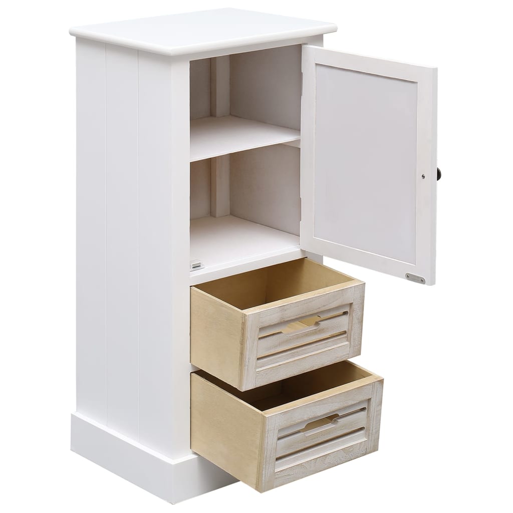 Set Mobili da Bagno 5 pz in Legno Massello Bianco - homemem39