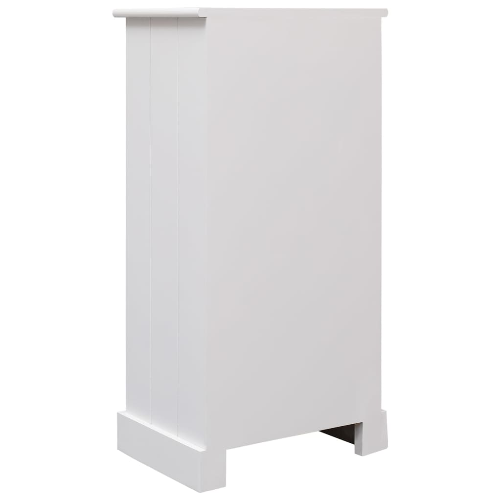 Set Mobili da Bagno 5 pz in Legno Massello Bianco - homemem39