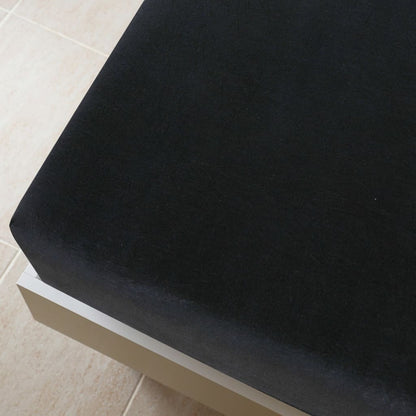 Lenzuolo con Angoli Jersey Nero 90x200 cm Cotone - homemem39