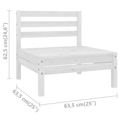 Set Divani da Giardino 3 pz in Legno Massello di Pino - homemem39