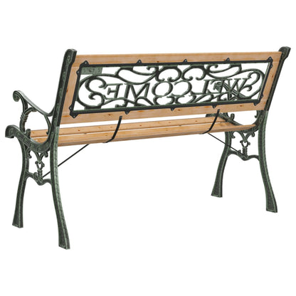 Panchina da Giardino 122 cm in Legno Massello di Abete - homemem39