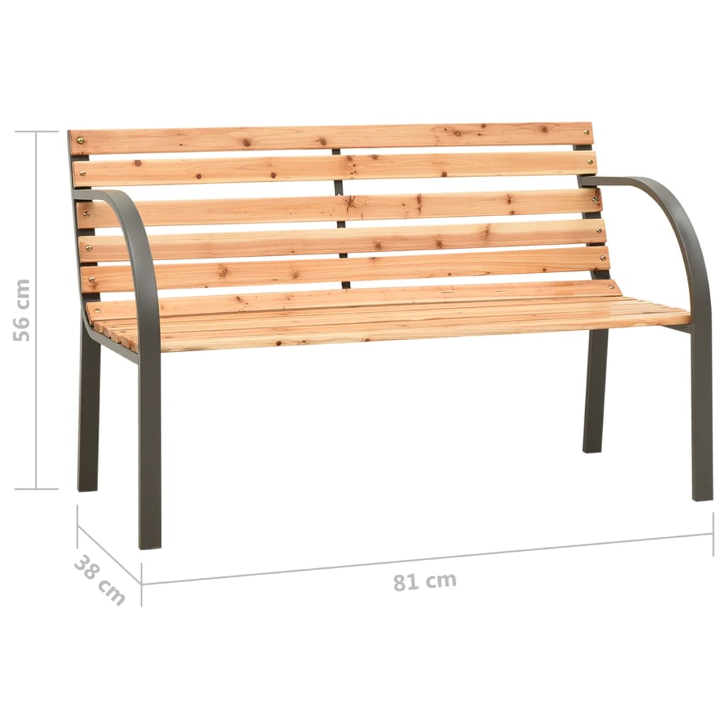 Panca da Giardino per Bambini 81 cm in Legno di Abete Cinese - homemem39