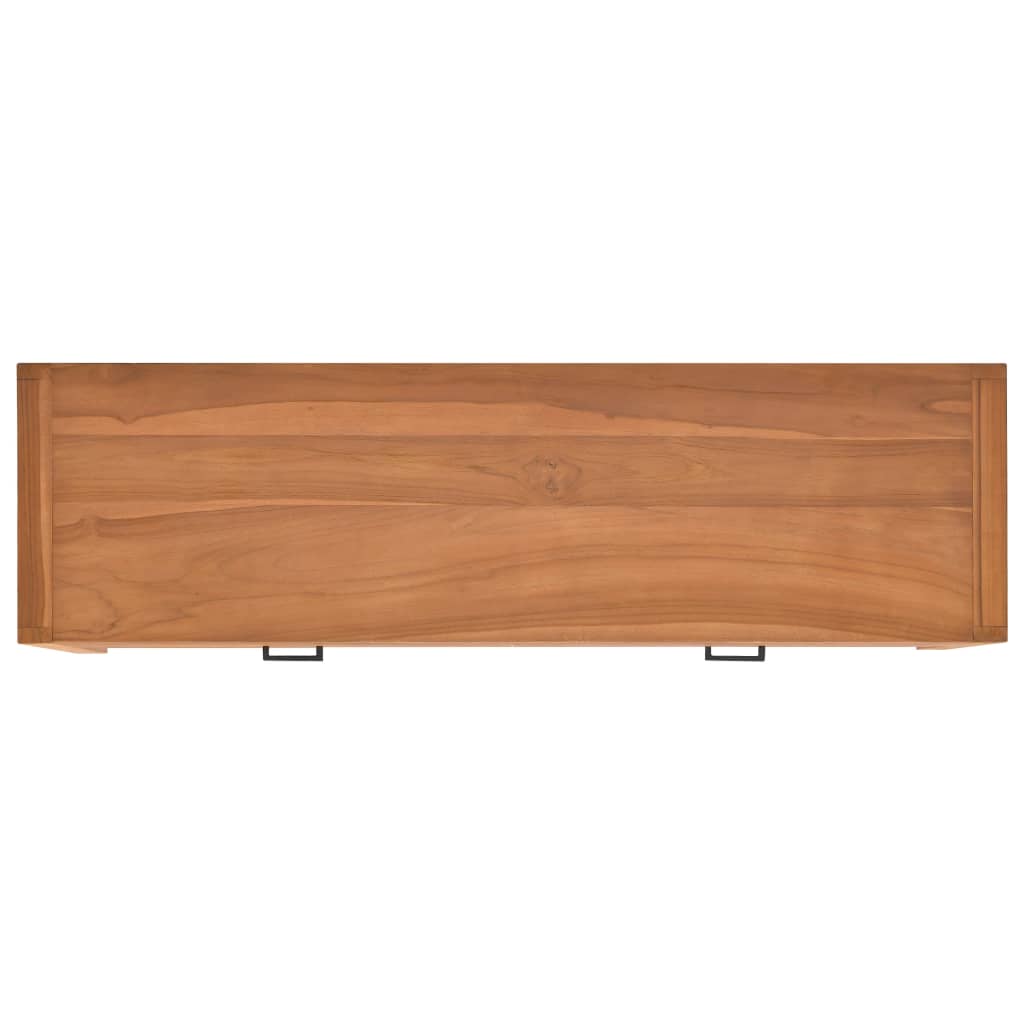 Mobile Porta TV 120x40x45 cm in Legno Massello di Teak - homemem39