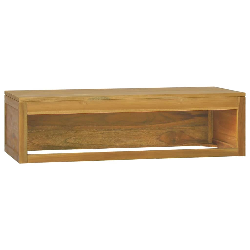 Mobile da Bagno a Parete 110x45x30 cm in Legno Massello di Teak - homemem39