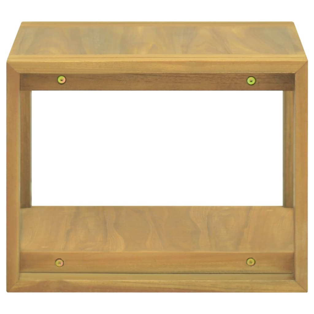 Mobile da Bagno a Parete 45x45x35 cm in Legno Massello di Teak - homemem39