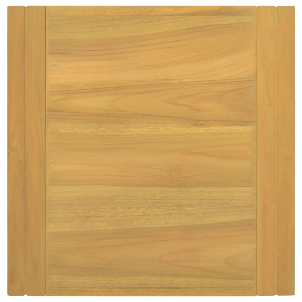 Mobile da Bagno a Parete 45x45x35 cm in Legno Massello di Teak - homemem39