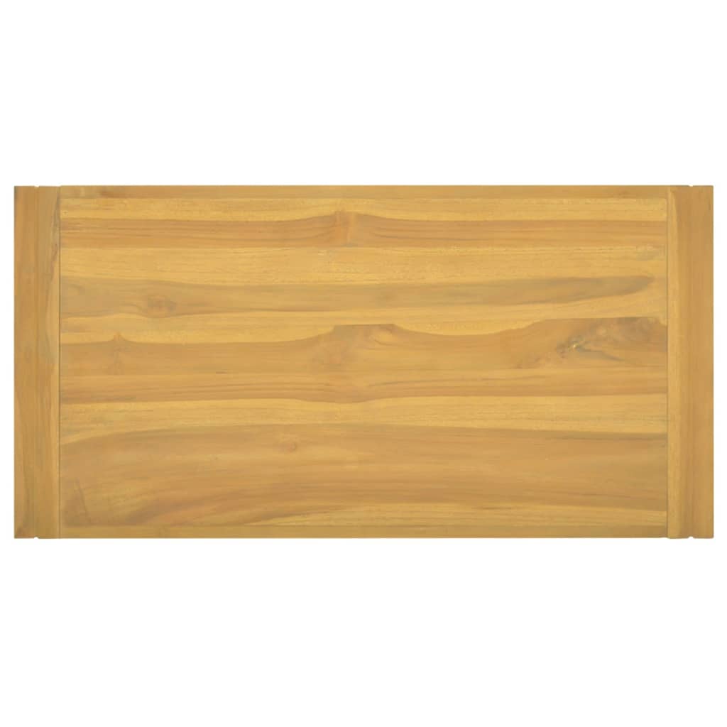 Mobile da Bagno a Parete 90x45x35 cm in Legno Massello di Teak - homemem39