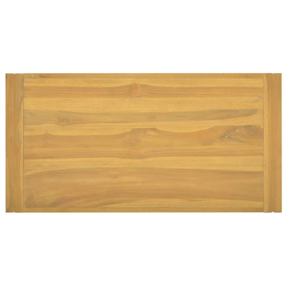 Mobile da Bagno a Parete 90x45x35 cm in Legno Massello di Teak - homemem39