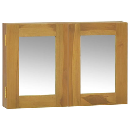 Mobile a Specchio 60x10x40 cm in Legno Massello di Teak - homemem39