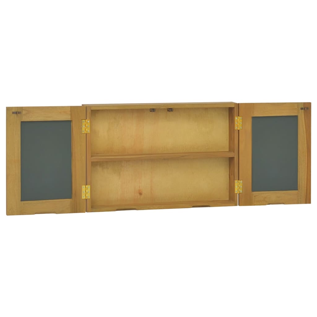 Mobile a Specchio 60x10x40 cm in Legno Massello di Teak - homemem39