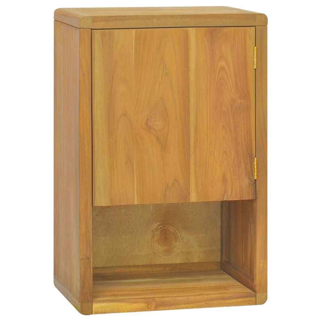 Mobile da Bagno a Parete 45x30x70 cm in Legno Massello di Teak - homemem39