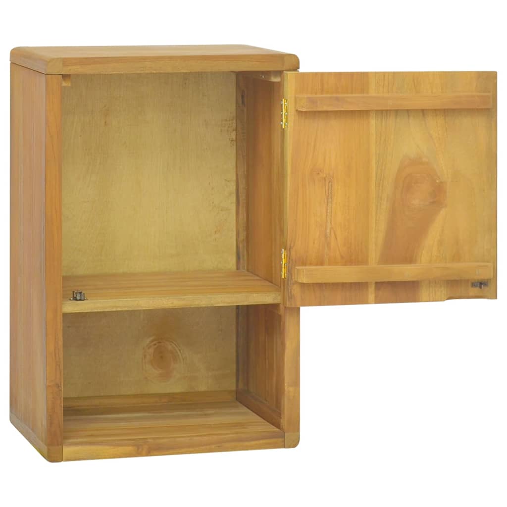 Mobile da Bagno a Parete 45x30x70 cm in Legno Massello di Teak - homemem39