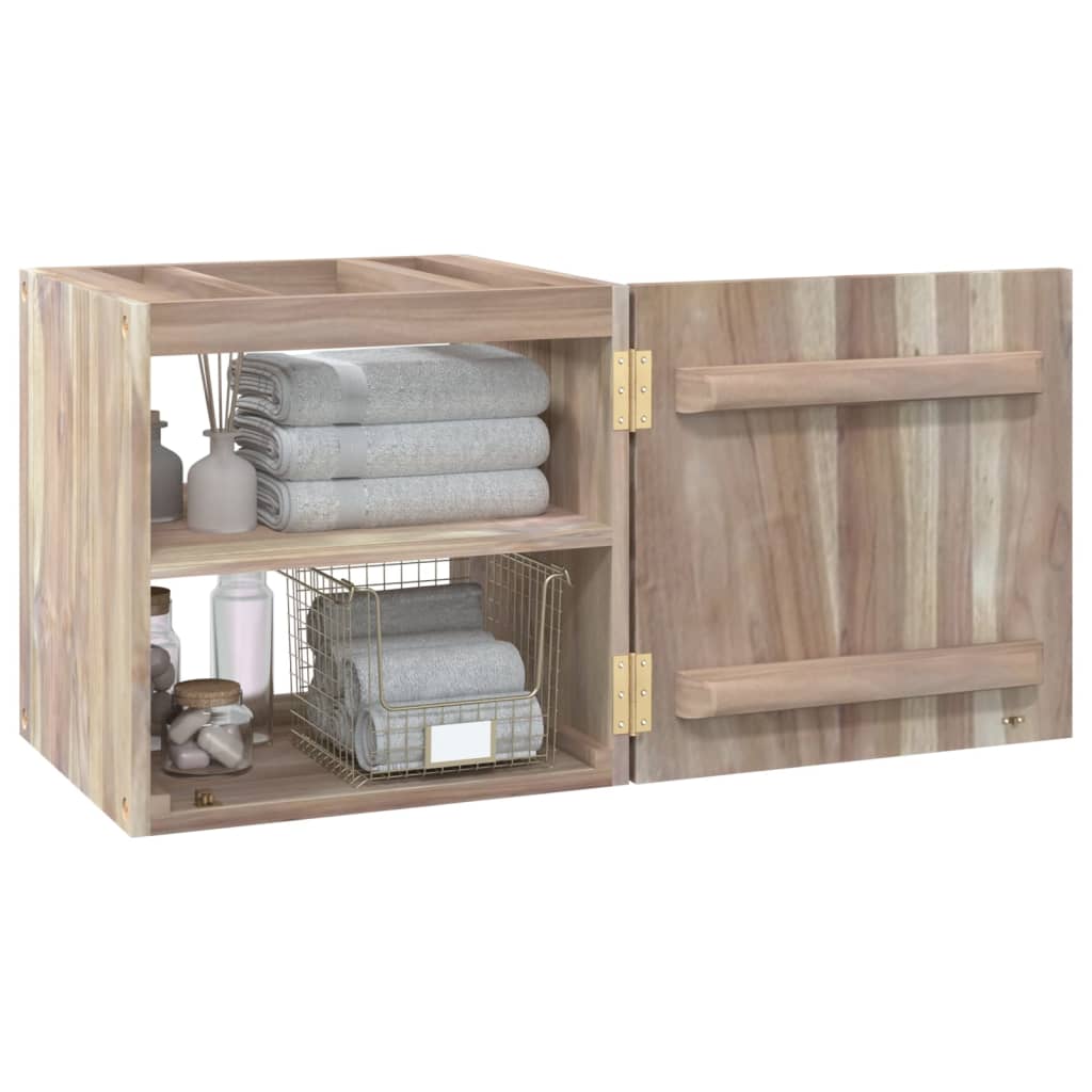 Mobile da Bagno a Parete 41x38x40 cm in Legno Massello di Teak - homemem39