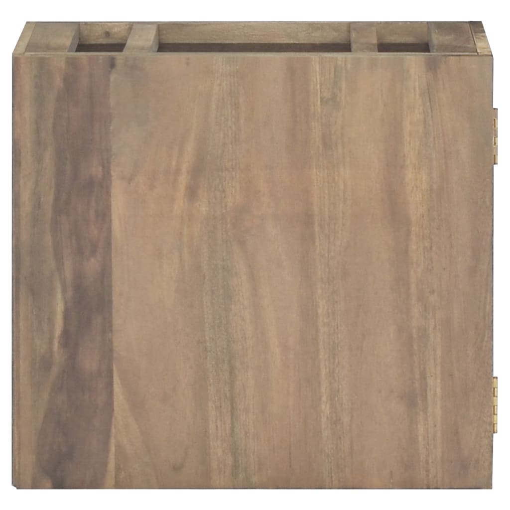 Mobile da Bagno a Parete 45x30x40 cm in Legno Massello di Teak - homemem39