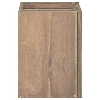 Mobile da Bagno a Parete 45x30x40 cm in Legno Massello di Teak - homemem39