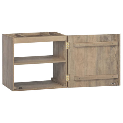 Mobile da Bagno a Parete 45x30x40 cm in Legno Massello di Teak - homemem39