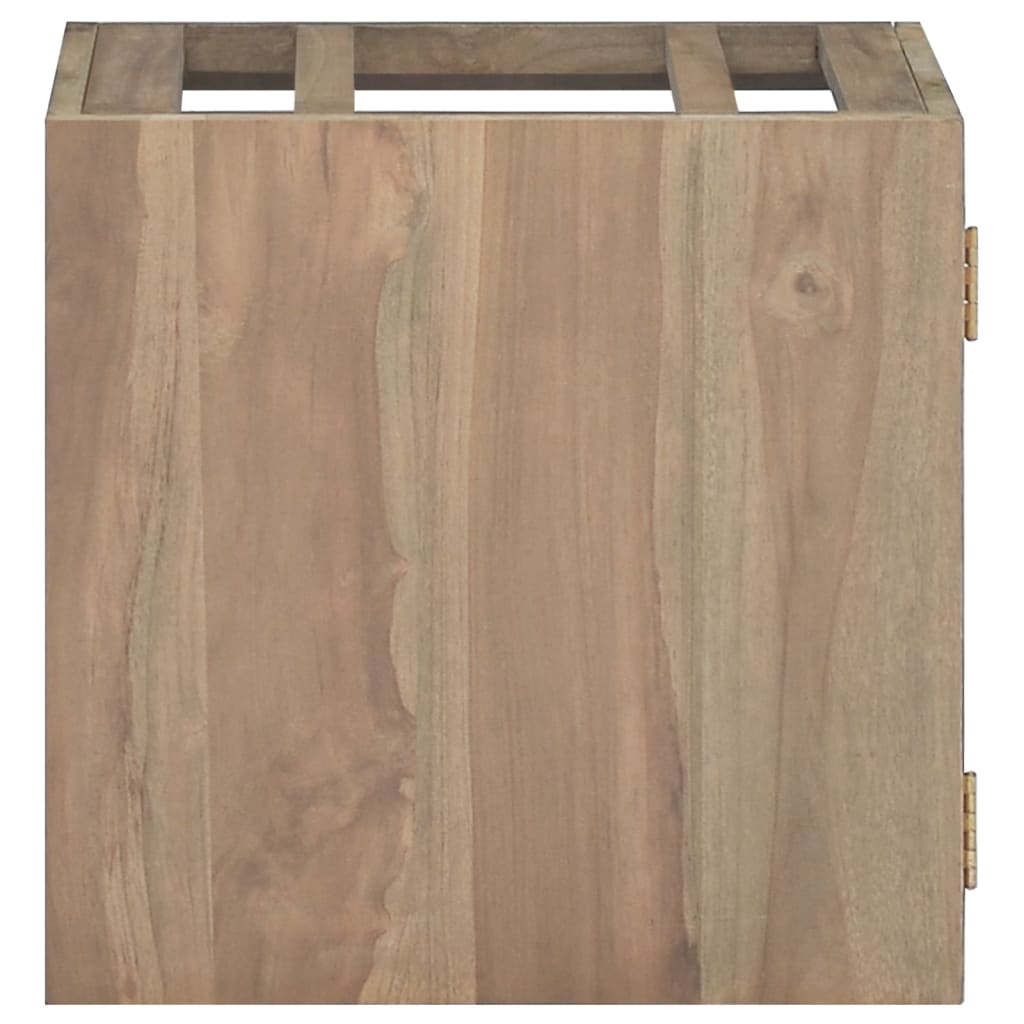 Mobile da Bagno a Parete 46x25,5x40cm in Legno Massello di Teak - homemem39