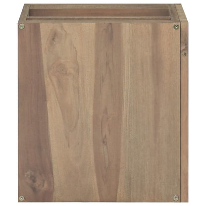 Mobile da Bagno a Parete 46x25,5x40cm in Legno Massello di Teak - homemem39