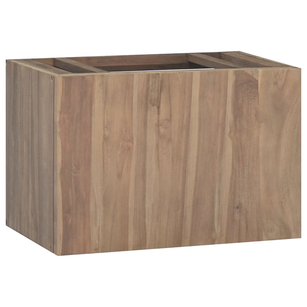 Mobile da Bagno a Parete 60x39x40 cm in Legno Massello di Teak - homemem39